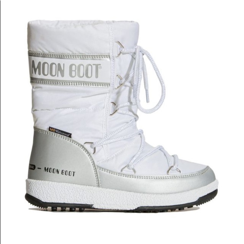 NWT MOONBOOT QUILTED JUNIOR WHITE EU34/35